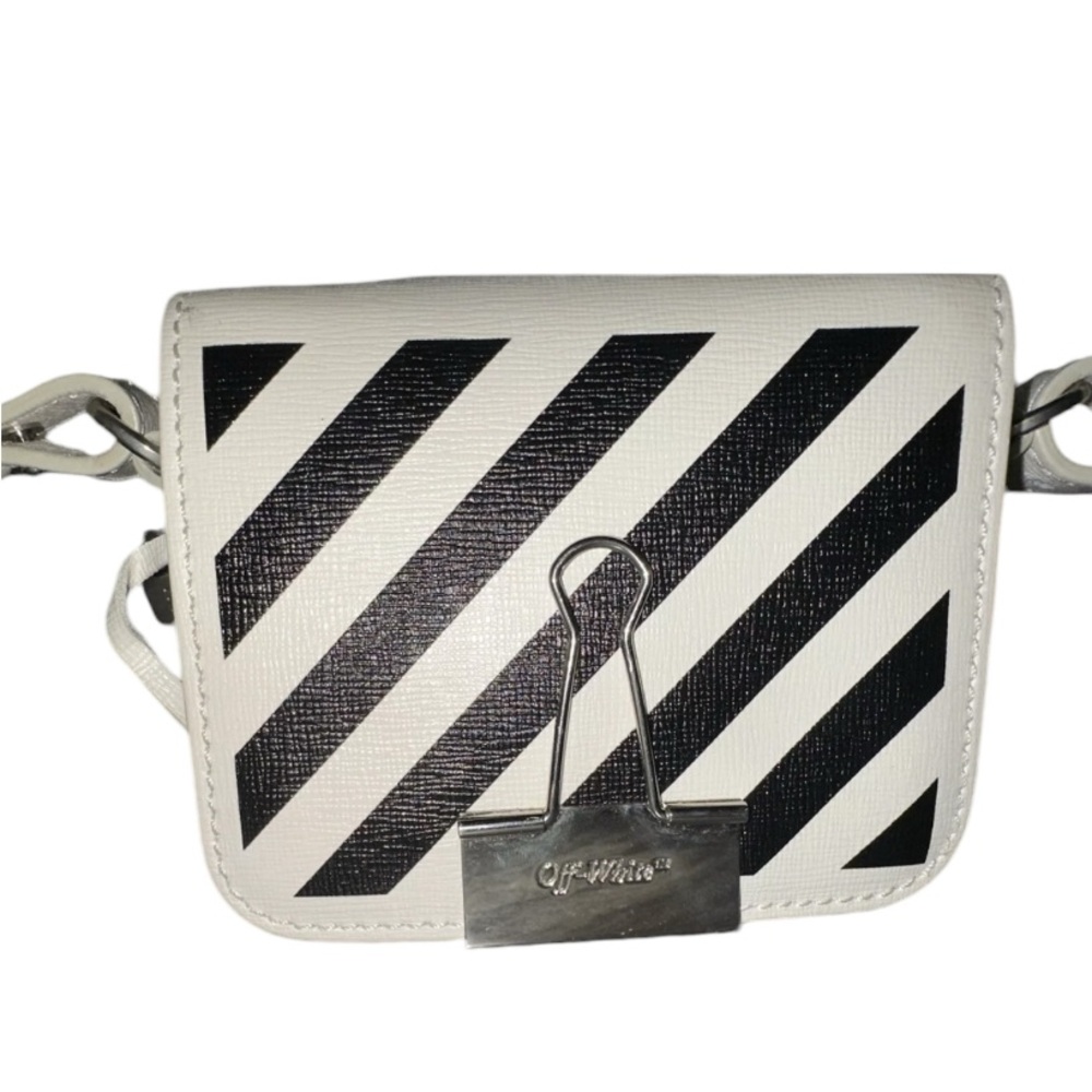 Off-White Diag baby flap bag White  - 100% authentic